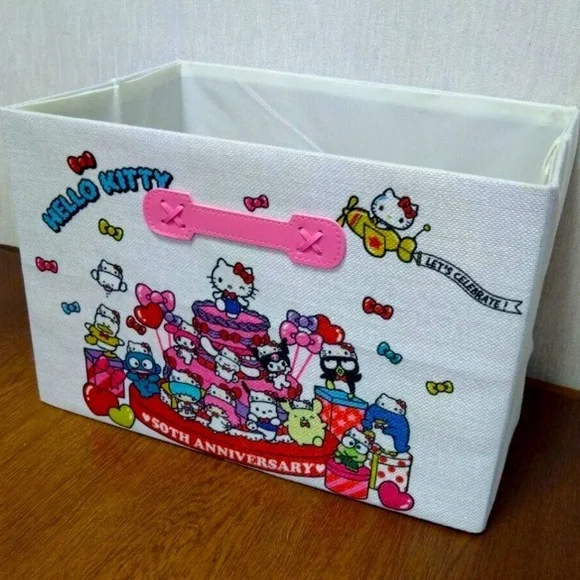 Hello Kitty and friends gift basket Sanrio storage bin organizer laundry plush - Picture 6 of 6
